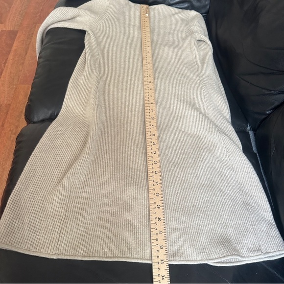 Abercrombie & Fitch Soft A&F Collection Cardigan Longline Tie Front Beige XS - Picture 9 of 9